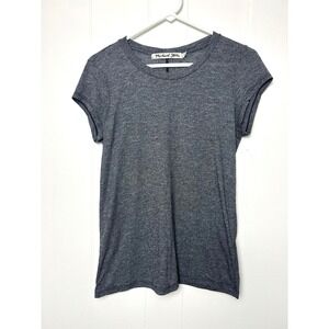 Michael Stars Basic Tee Womens One Size Charcoal Grey minimalist wardrobe staple